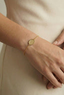 The Fingerprint Heart Duo Oval Rope Bracelet