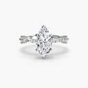 Solitaire with Eternity Pavé