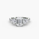 Three-Stone with Pavé Band