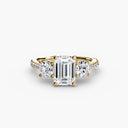 Three-Stone with Pavé Band