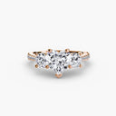 Three-Stone with Pavé Band