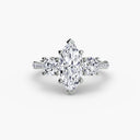 Three-Stone with Pavé Band