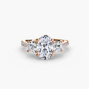 Three-Stone with Pavé Band
