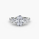 Three-Stone with Pavé Band