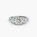 Three-Stone with Pavé Band