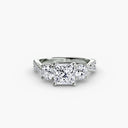 Three-Stone with Pavé Band 2
