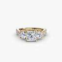 Three-Stone with Pavé Band 2