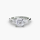 Three-Stone Ring (Baguette Side Stones)