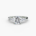 Three-Stone Ring (Baguette Side Stones)