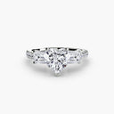 Three-Stone Ring with Pavé Band 4