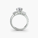 Three-Stone Ring with Pavé Band 4