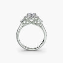Three-Stone Ring with Halo 2