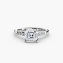 Solitaire with Shoulder Accents