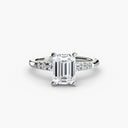 Solitaire with Shoulder Accents