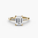 Solitaire with Shoulder Accents