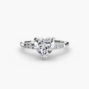 Solitaire with Shoulder Accents