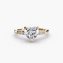 Solitaire with Shoulder Accents