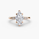 Solitaire with Shoulder Accents