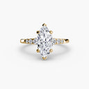 Solitaire with Shoulder Accents