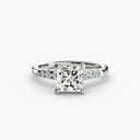 Solitaire with Shoulder Accents
