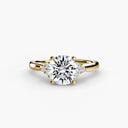Solitaire with Cluster Shoulders