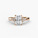 Solitaire with Cluster Shoulders 2