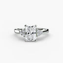 Solitaire with Cluster Shoulders 2
