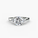 Solitaire with Cluster Shoulders 2