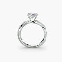 The Emerald Twist Pavé Ring