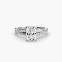 The Emerald Twist Pavé Ring