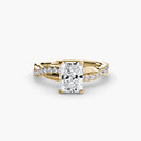 The Emerald Twist Pavé Ring