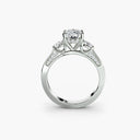 Three Stone with Pavé Shoulders