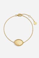The Fingerprint Heart Duo Oval Rope Bracelet