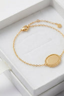 The Oval Rope Pawprint Bracelet