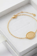 The Initial Oval Rope Bracelet