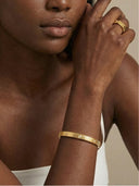 Lab Diamond Ribbed Bangle