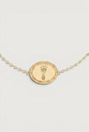 The Oval Rope Footprint Bracelet