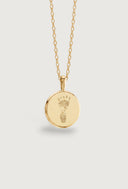 The Classic Footprint Coin Necklace