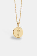 The Classic Footprint Coin Necklace