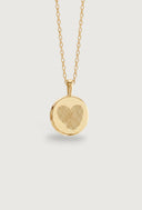 The Classic Fingerprint Heart Duo Coin Necklace
