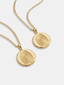The Classic Fingerprint Double Sided Coin Necklace
