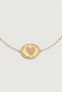 The Fingerprint Heart Duo Oval Rope Bracelet