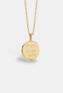 The Classic Handwriting Coin Necklace