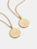 The Classic Handwriting Double Sided Coin Necklace
