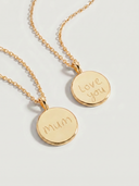 The Classic Handwriting Double Sided Coin Necklace