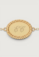 The Initial Oval Rope Bracelet