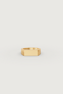 The Bold Ribbed Signet Ring