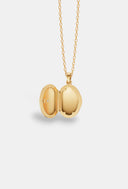 The Lab Diamond Oval Locket Necklace