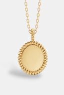 The Oval Rope Pendant Necklace