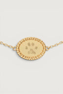The Oval Rope Pawprint Bracelet